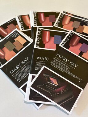 Mary Kay Makeup Sample Set - Includes Lipstick Eye Color & Cheek Color Cards - A